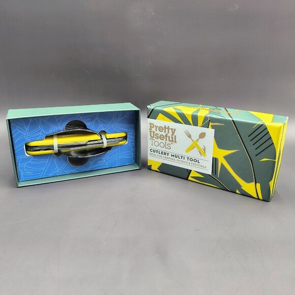 Pretty Useful Cutlery Multi Tool bottle opener, corkscrew, knife, fork, spoon - Picture 1 of 8